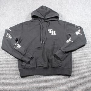 True Religion TR Logo Hoodie w/ Buddha Sleeve Hits Black Men’s M